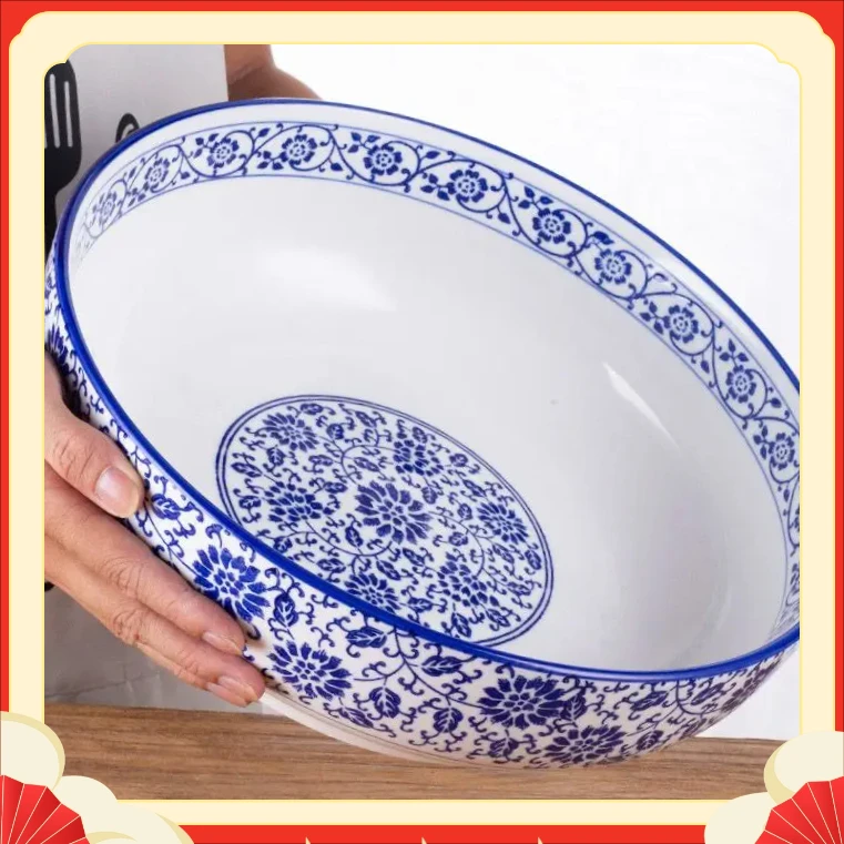 大号家用青花瓷面碗汤盆TCC9陶瓷酸菜鱼水煮鱼毛血旺大碗【咪旺】