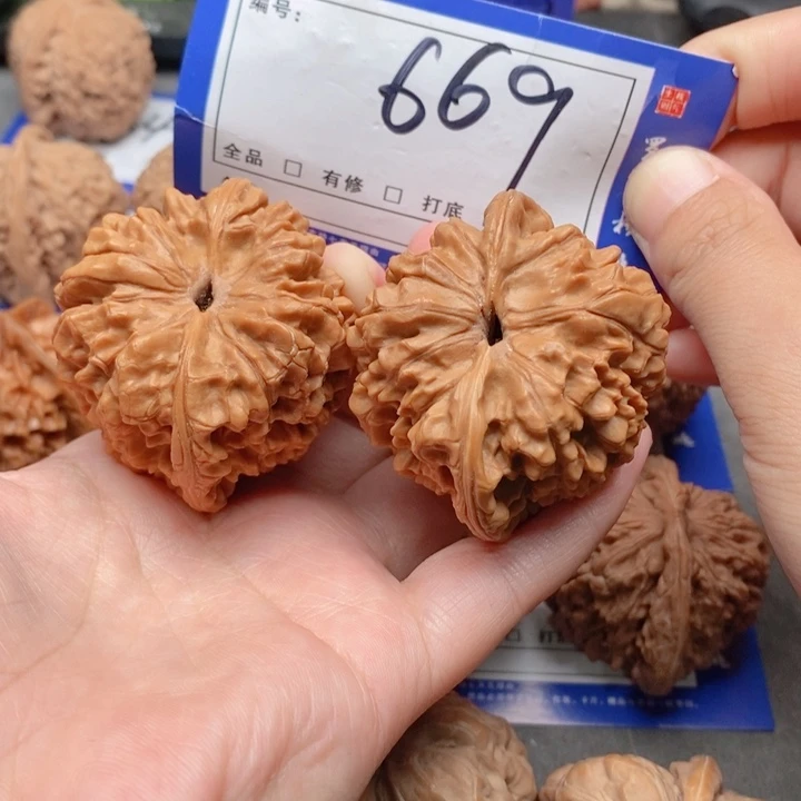 把件桃核48官帽669号牌