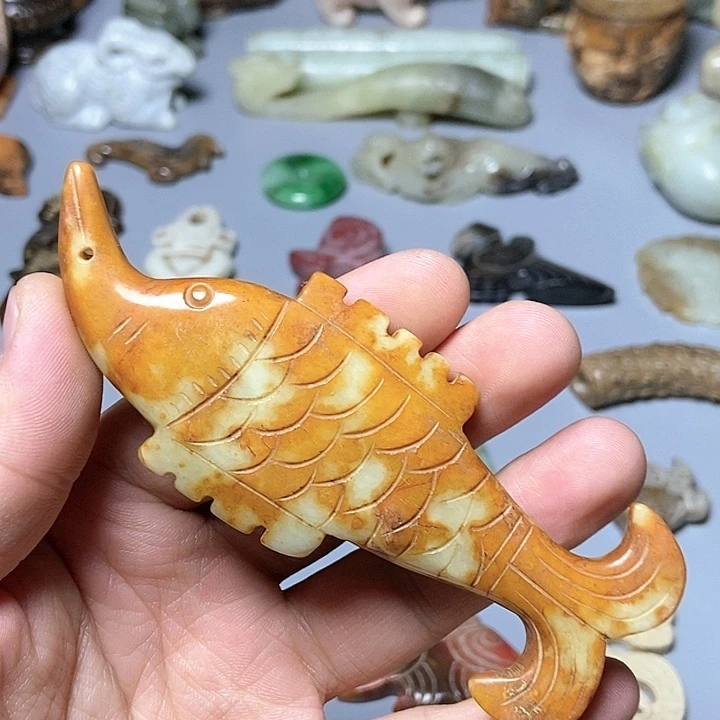 和田玉未镶嵌颈饰34