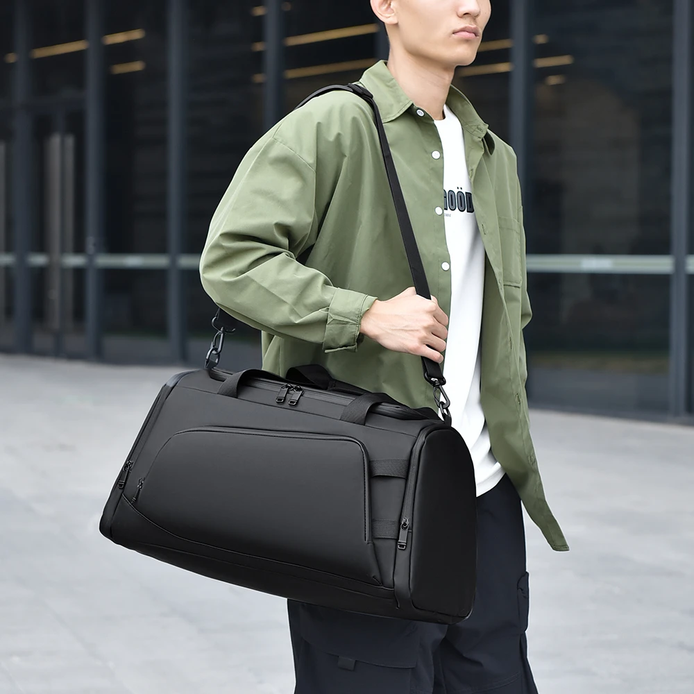 【千屿专享】JY9603男士简约大气潮流轻奢旅行包斜挎包