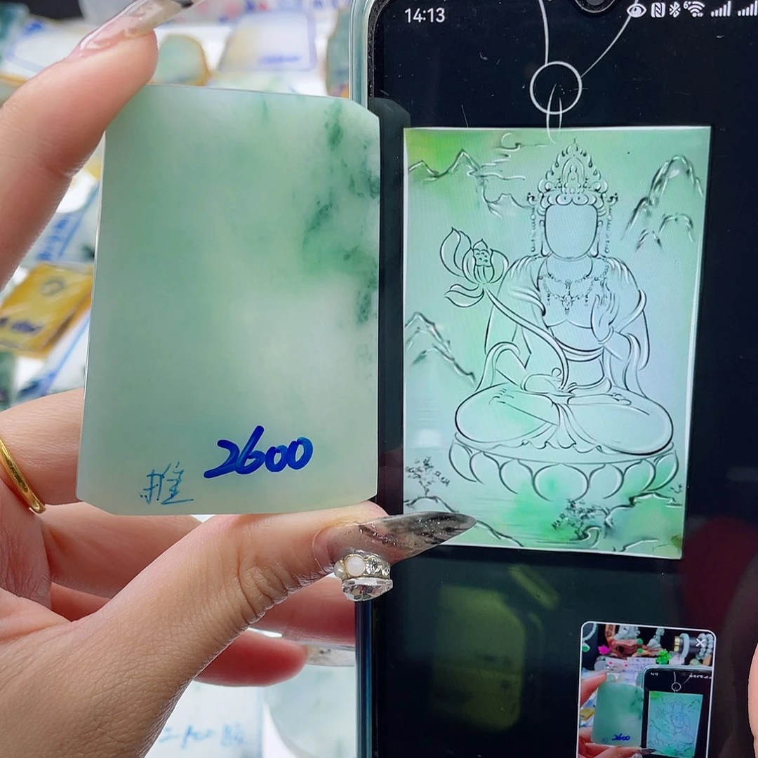 定制翡翠未镶嵌纯天然缅甸a货翡翠