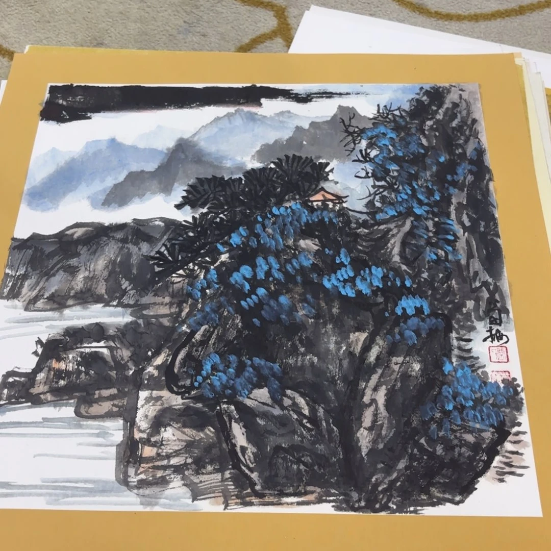 国画50-50卡纸作品艺