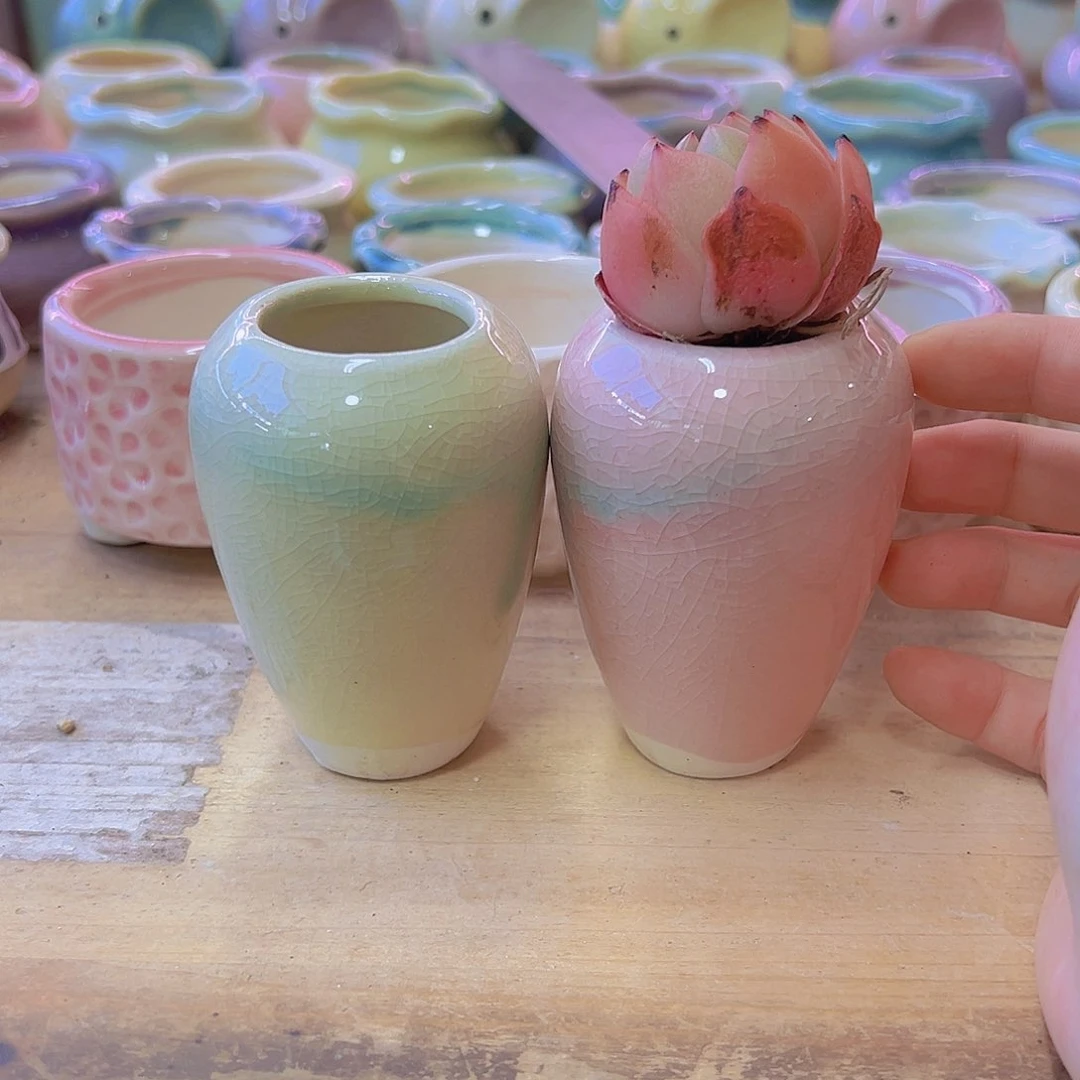 陶瓷花盆当场满12包邮