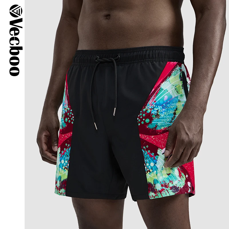 vecboo美式篮球短裤健身短裤男印花训练短裤外穿跑步裤男夏日短裤