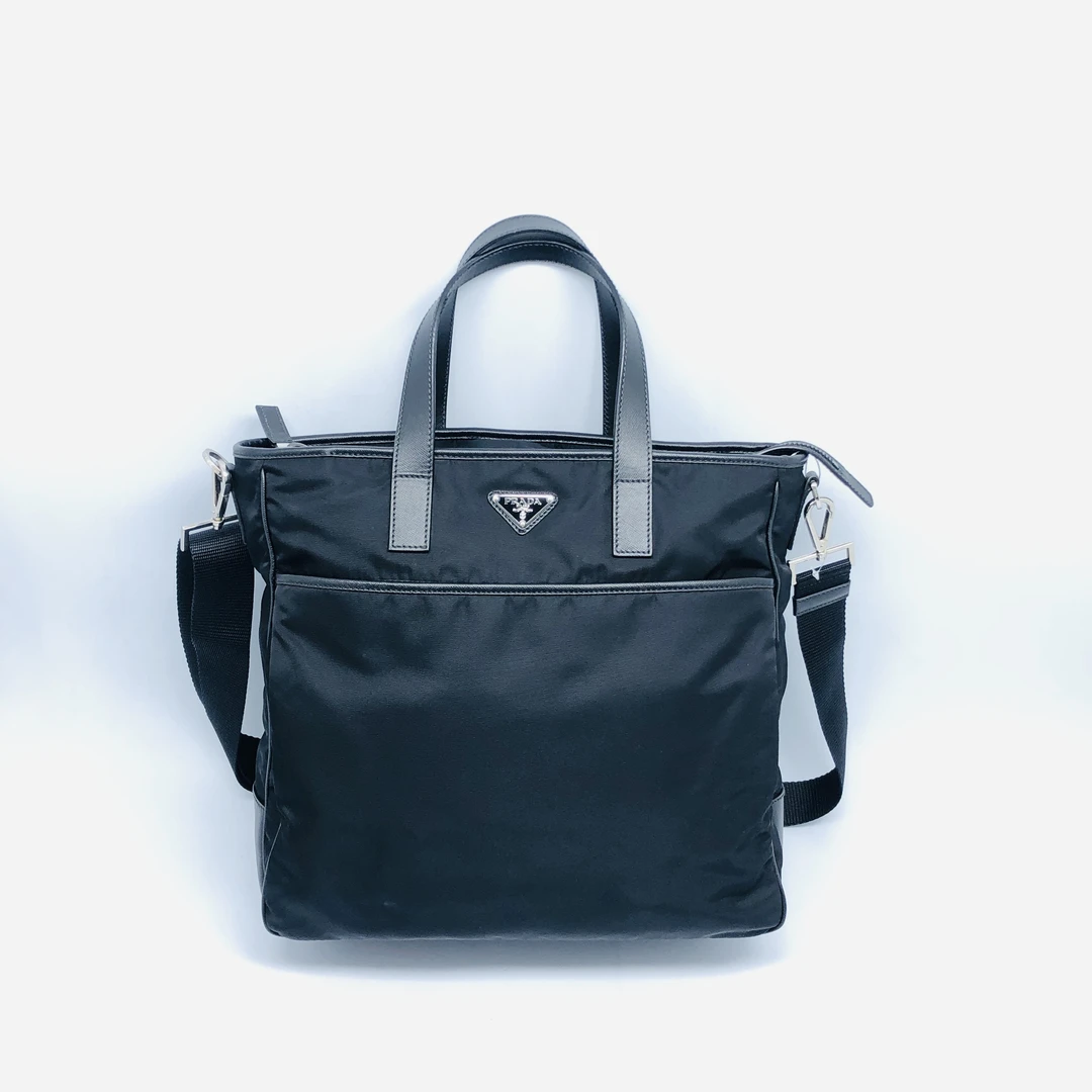 95新 Prada/普拉达 黑色尼龙手提托特/4319号