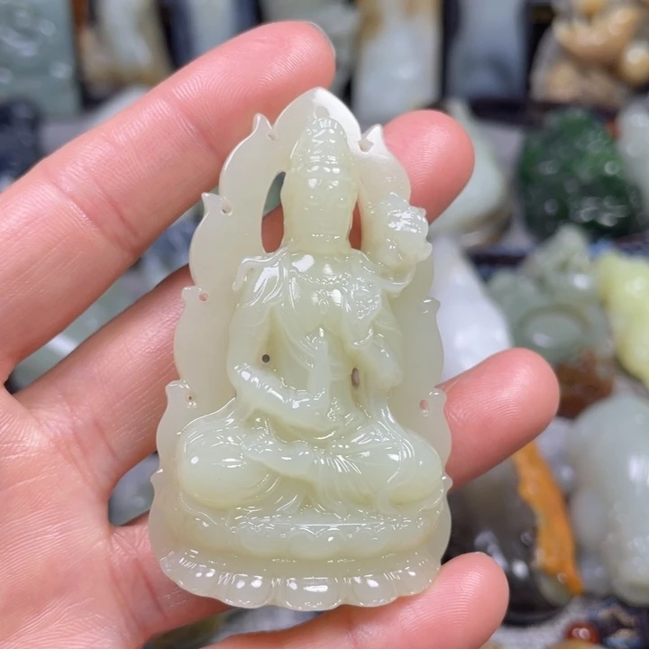 和田玉未镶嵌挂件