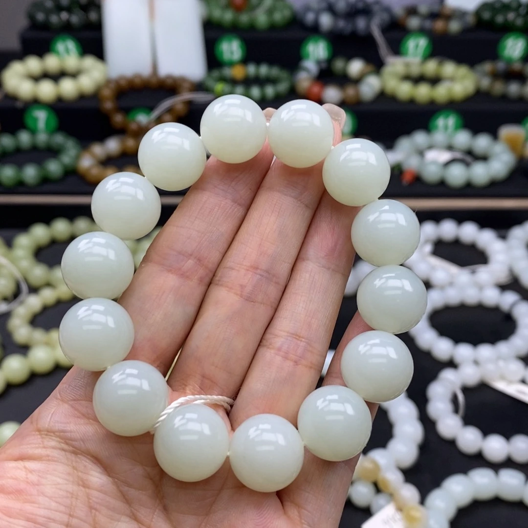 手链未镶嵌和田玉15m m