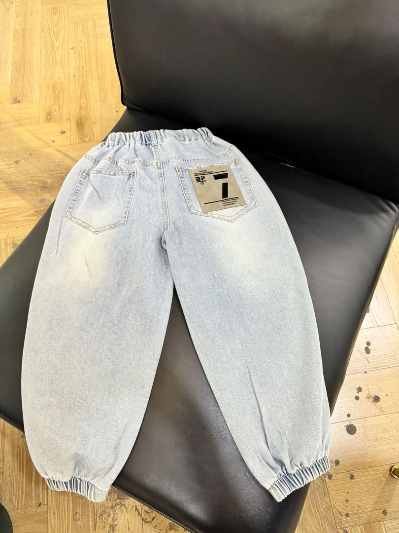 童装儿童夏季韩版宽松时尚百搭休闲薄九分牛仔裤24910