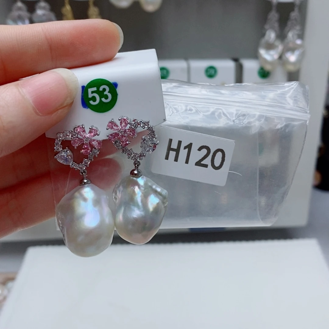 好***运银S925镶嵌其他淡水珍珠