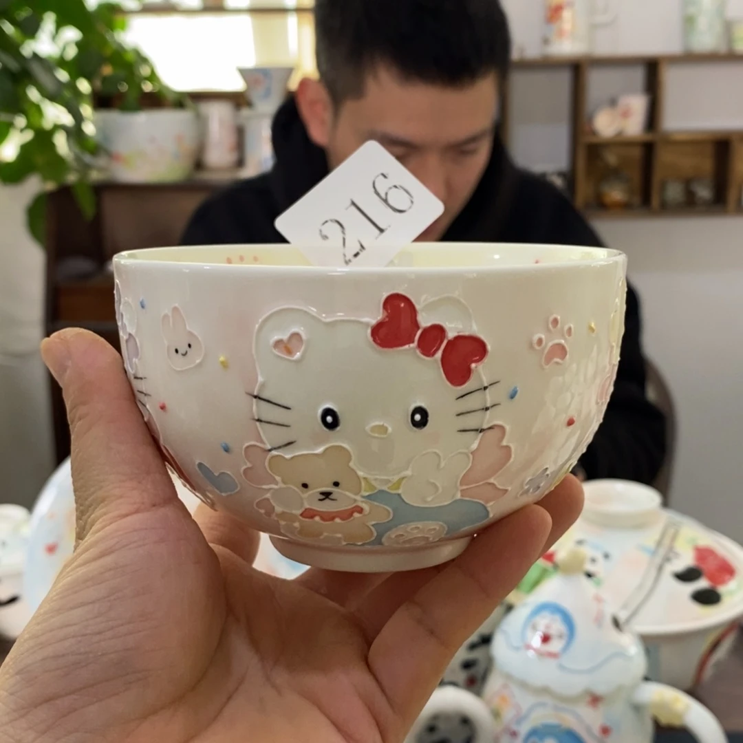 瓷片景德镇釉下彩手绘