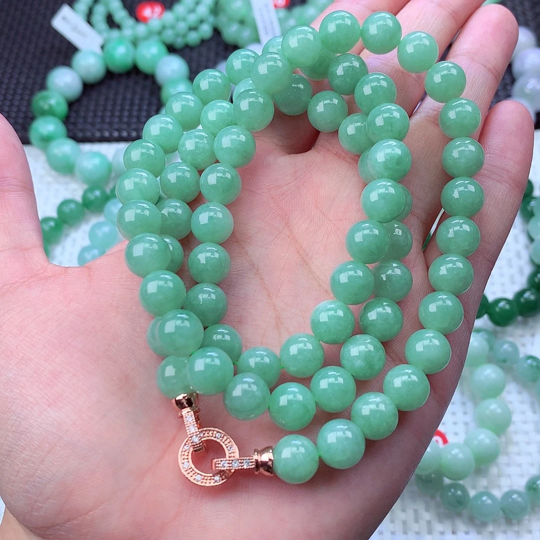 翡翠未镶嵌毛衣链