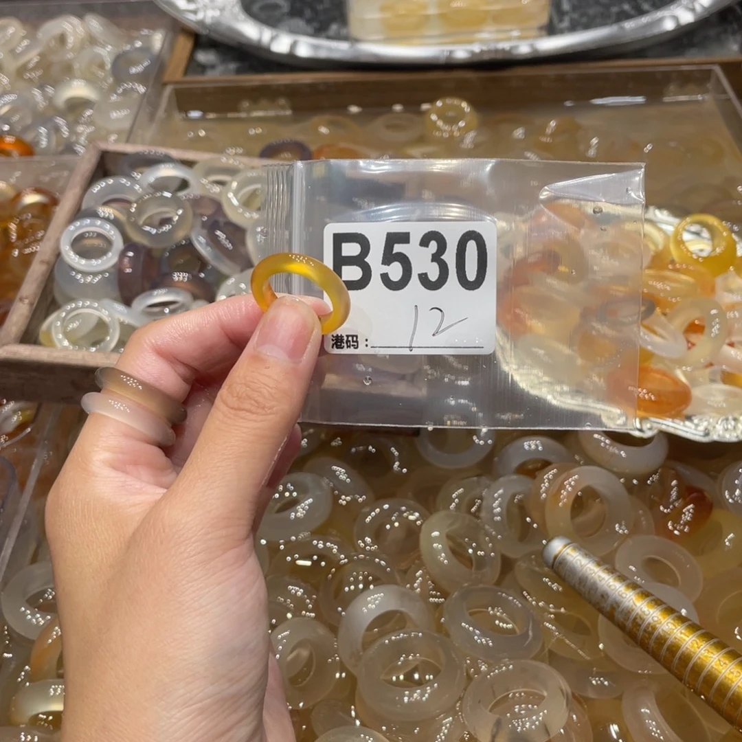 玛瑙/玉髓未镶嵌戒指530