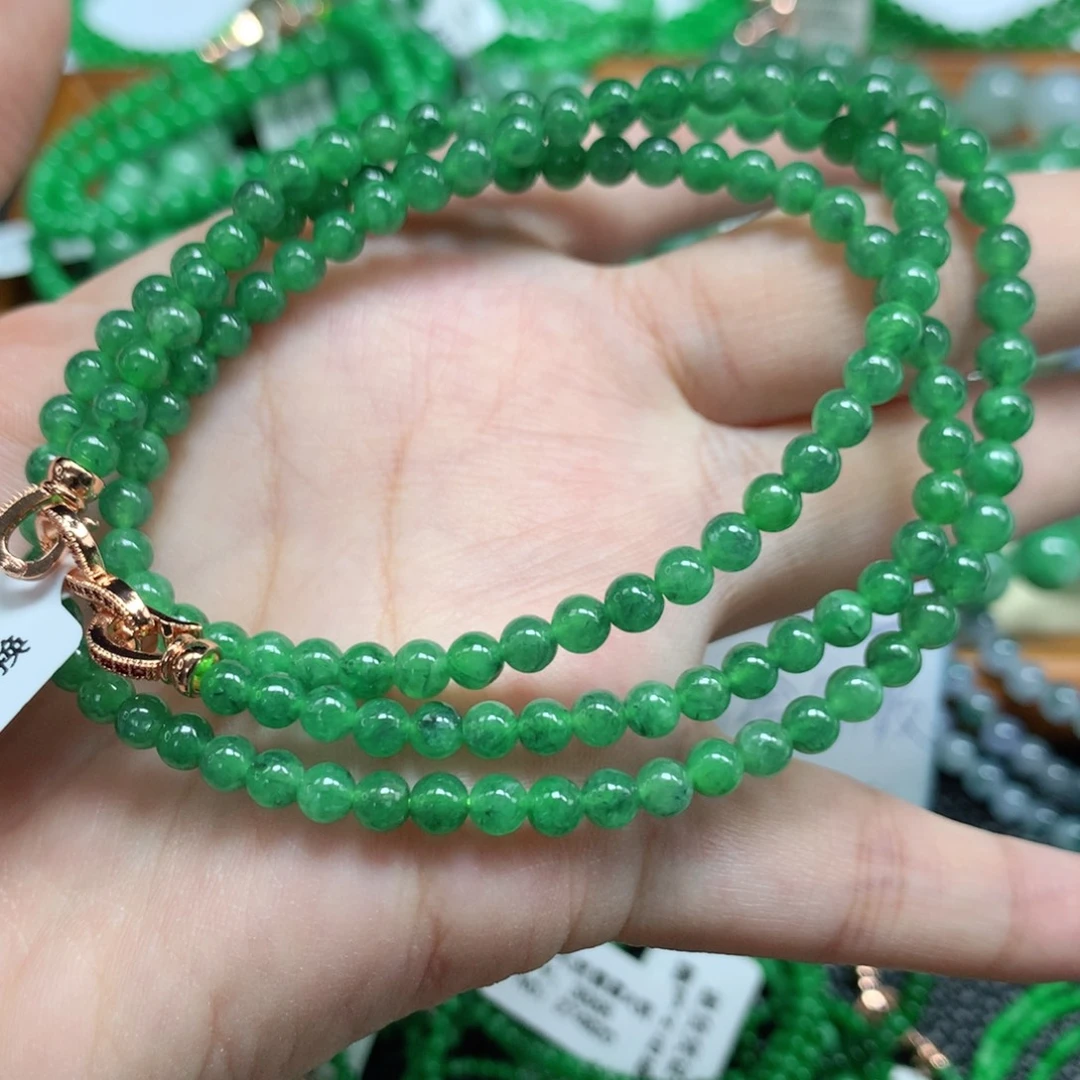 足银镀金镶嵌手链翡翠翡翠