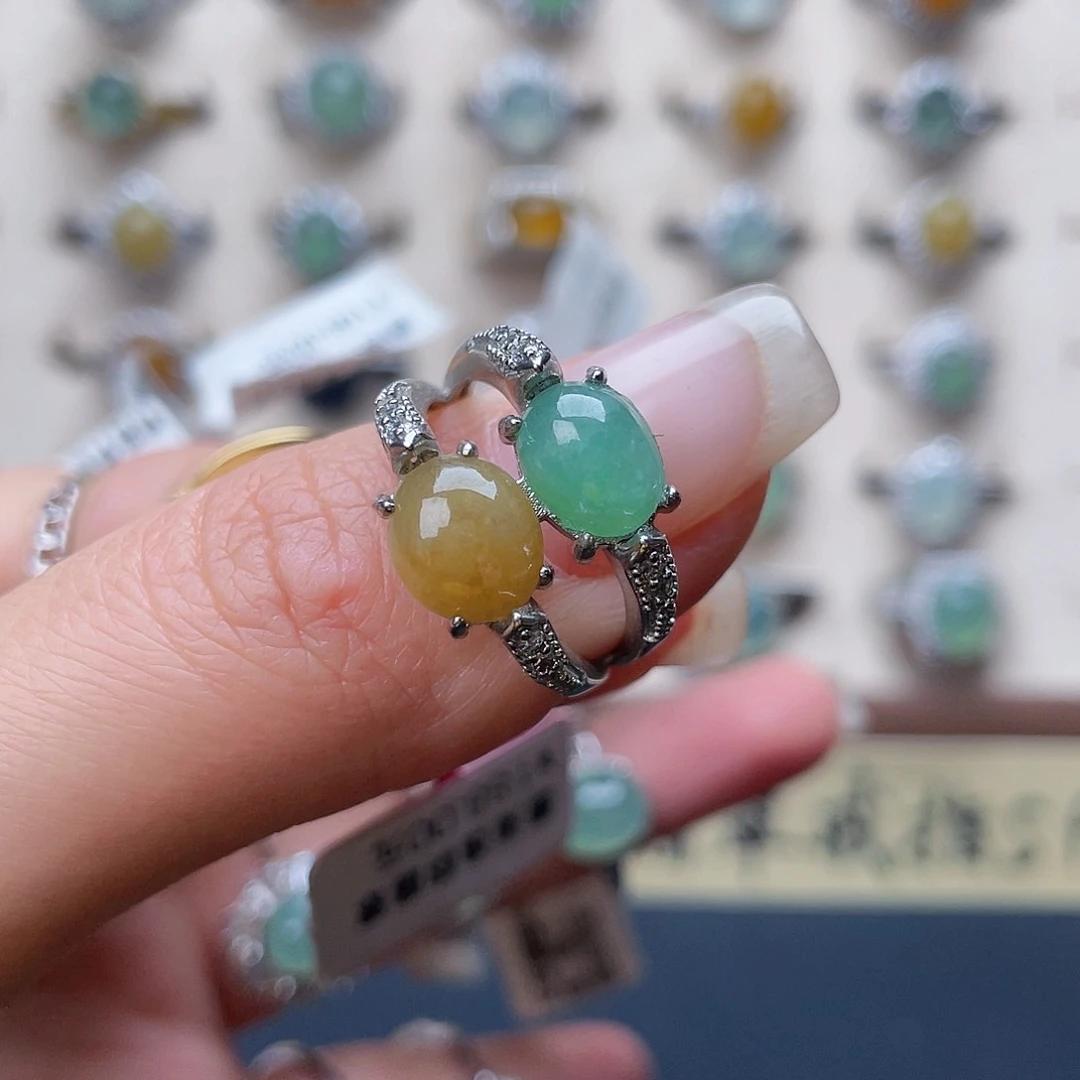 翡翠戒指未镶嵌戒指