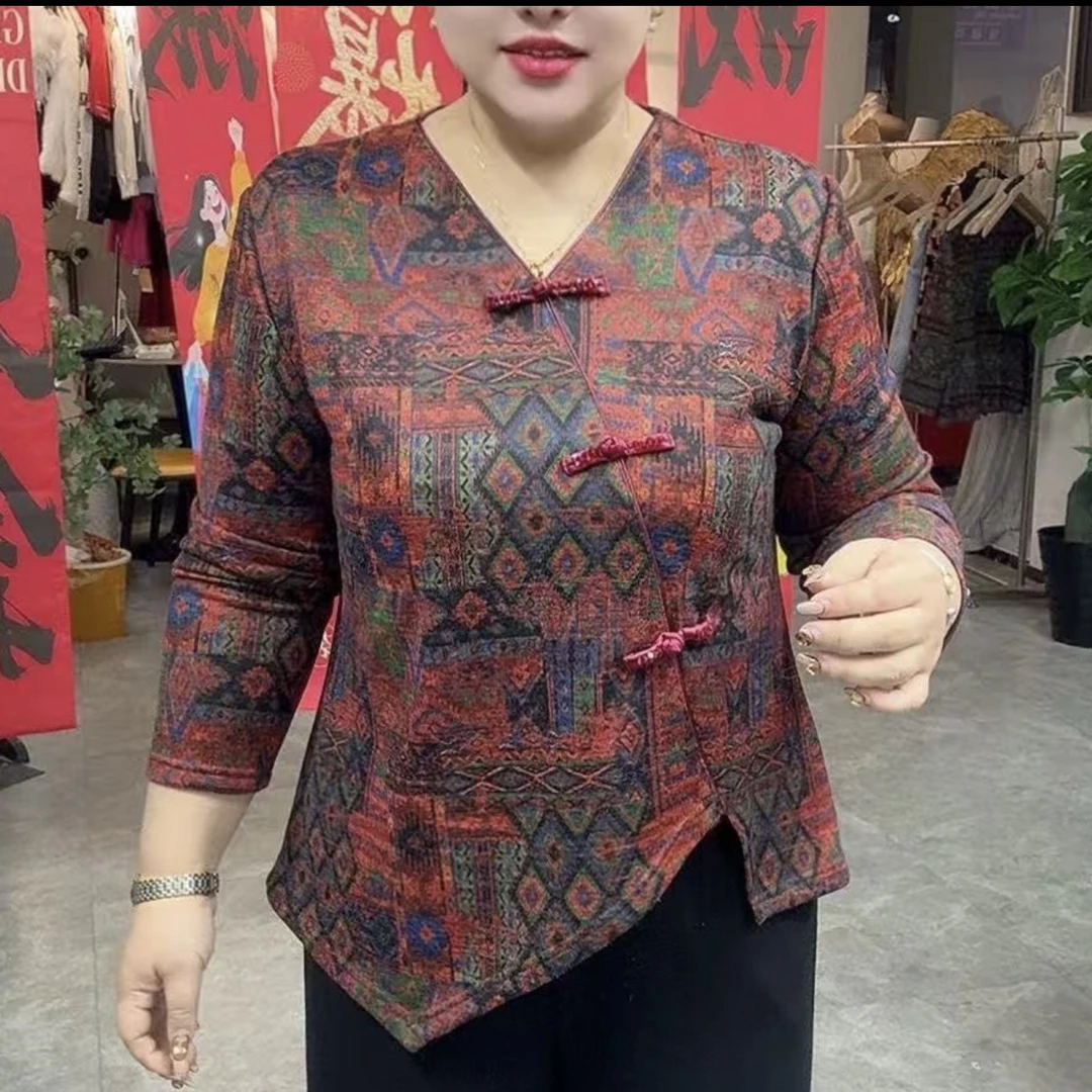 冬季新款奥洲一体绒加厚保暖V领显瘦长袖上衣女