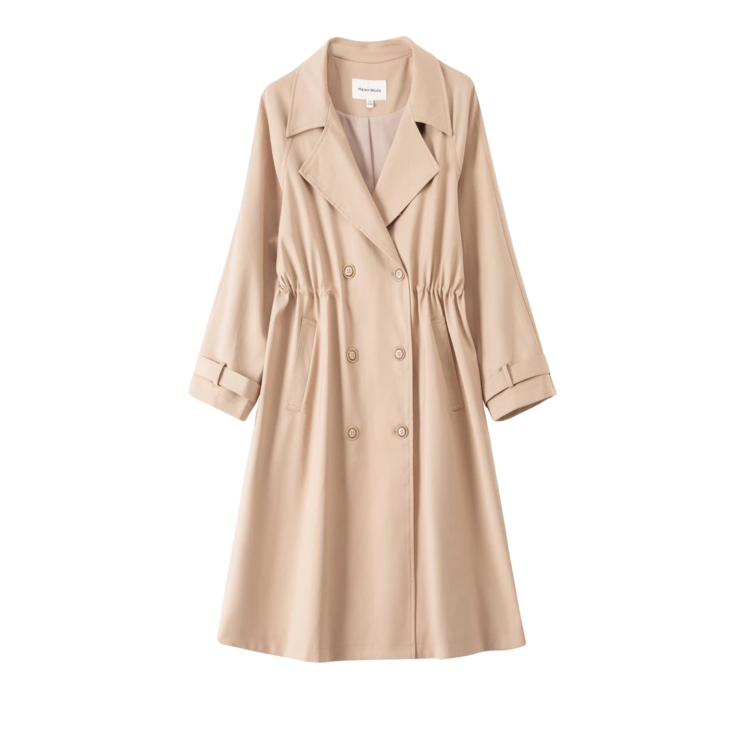 2025秋冬新款时尚气质中长款风衣复古英伦风外套