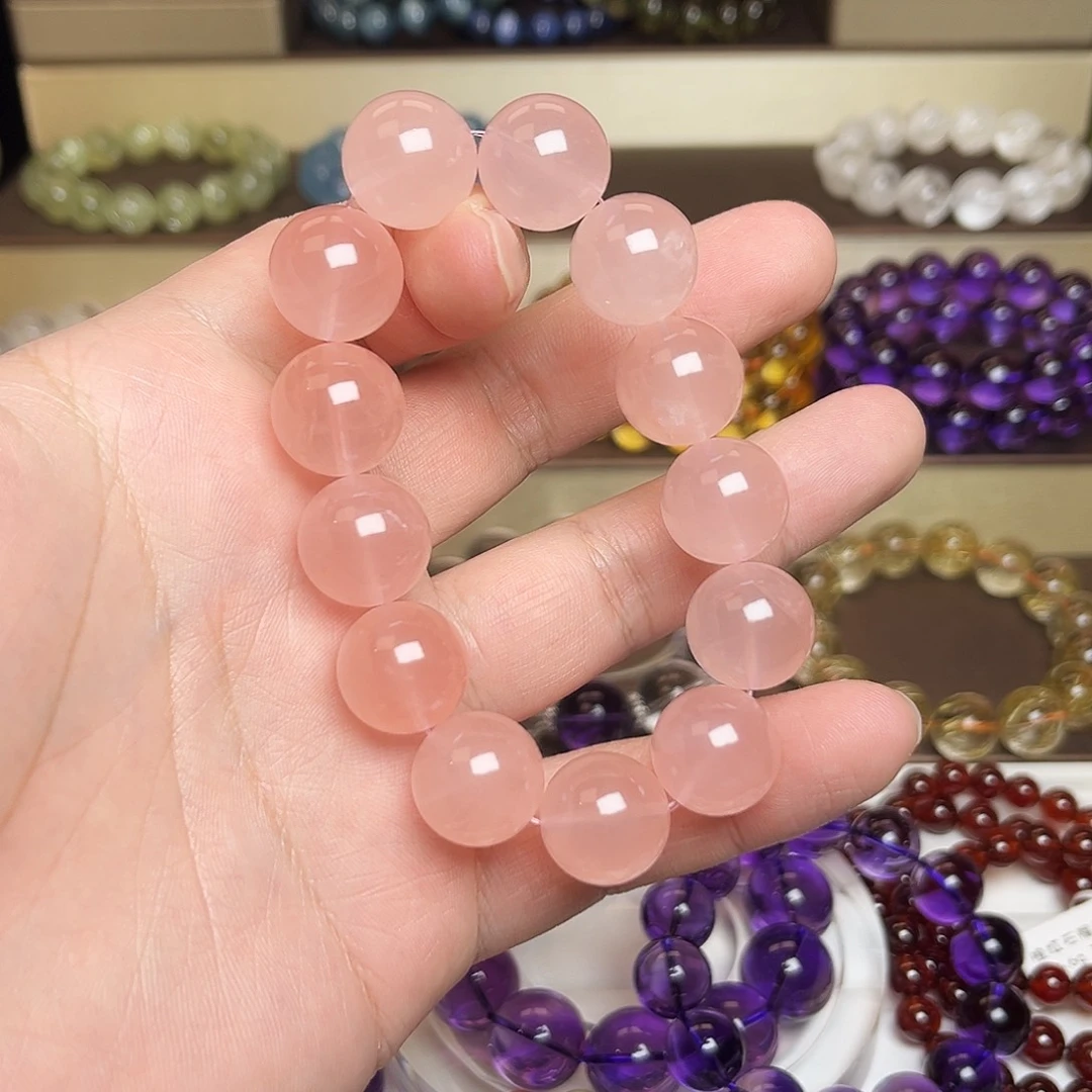 未镶嵌水晶手链粉水