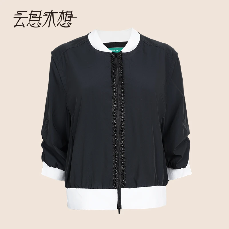 Ysimo-X云思木想 琉璃夜华 时尚百搭短款休闲夹克外套14749