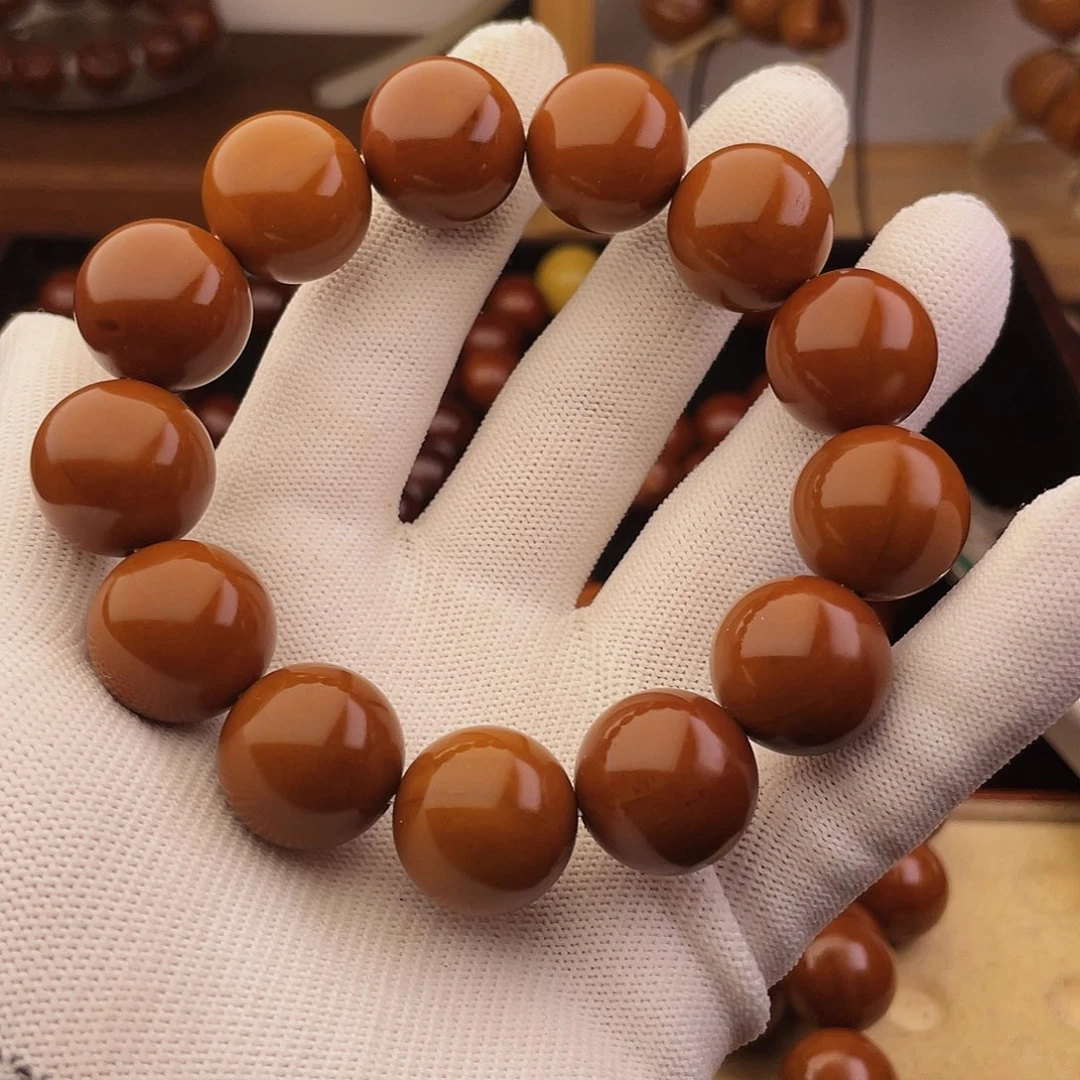 橄榄核手串/手链18尺寸老树铁核树王料福利串微花轴度差