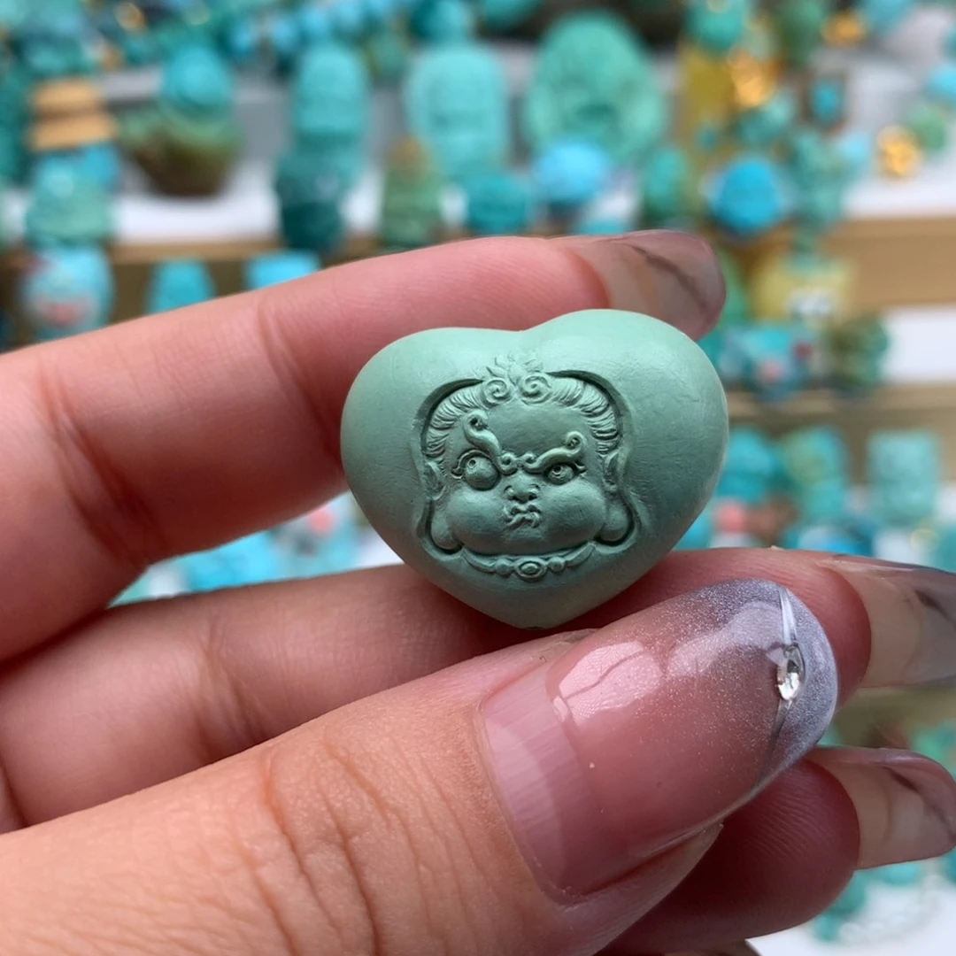 园***圆未镶嵌绿松石耳饰