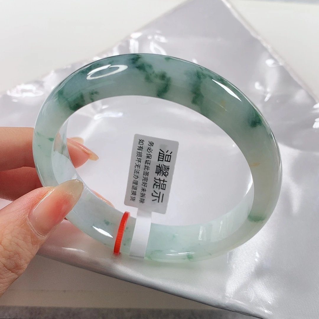 翡翠手镯未镶嵌 正圈①⑤③超值