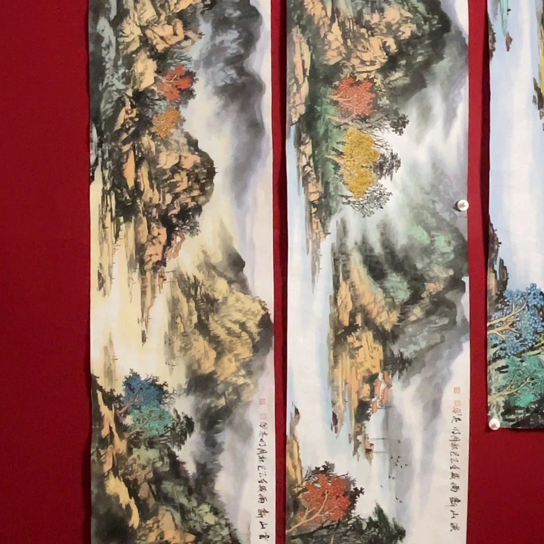 雨***露国画纯手工艺制作