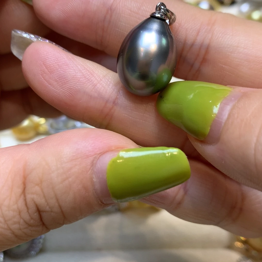 海水珍珠银S925镶嵌颈饰