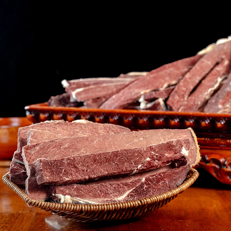西藏传统风干牦牛肉当雄牦牛肉干原味酥脆高蛋白开袋即食牦牛肉