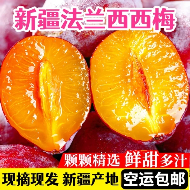 【京东顺丰空运产地直发】新疆喀什伽师西梅法兰西正宗新疆西梅大果
