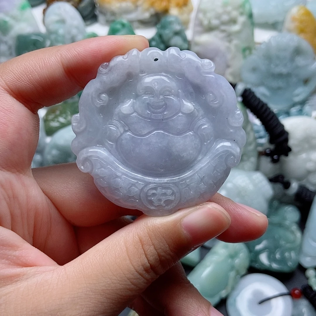 翡翠未镶嵌吊坠(不含链)1