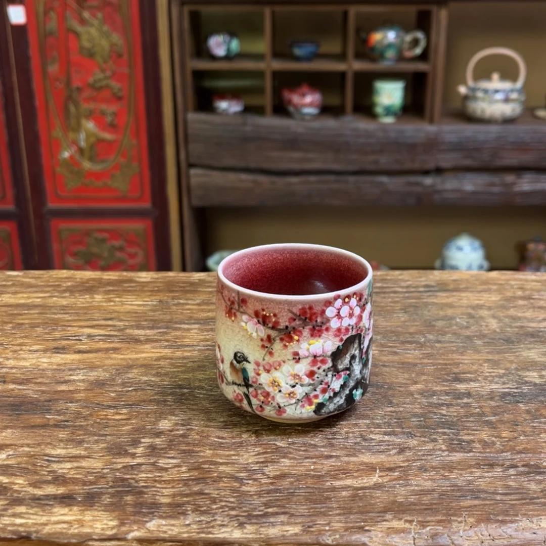 柴烧手工手绘陶瓷