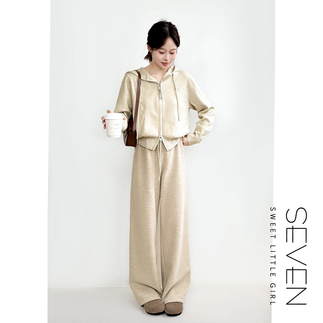 糯米裤⑦七七146小个子燕麦色轻柔百搭显瘦休闲裤女秋冬新款小美说