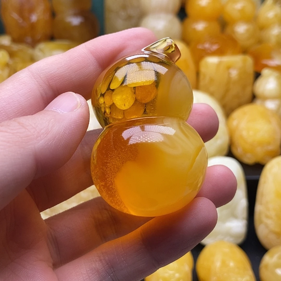 琥珀颈饰未镶嵌琥珀蜜蜡吊坠