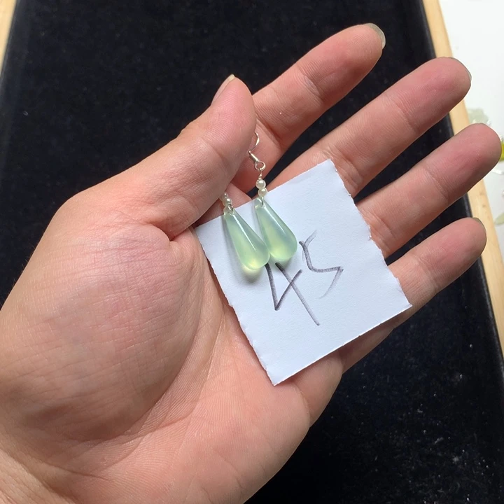 *****合金蛇纹石玉耳钉
