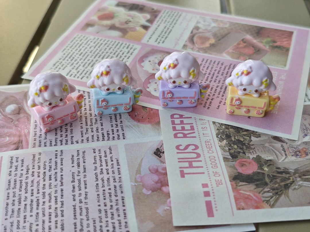 8.0{甜饼、十三、开芯等定制食玩卡通系列}娃屋冰箱贴食玩树脂配饰