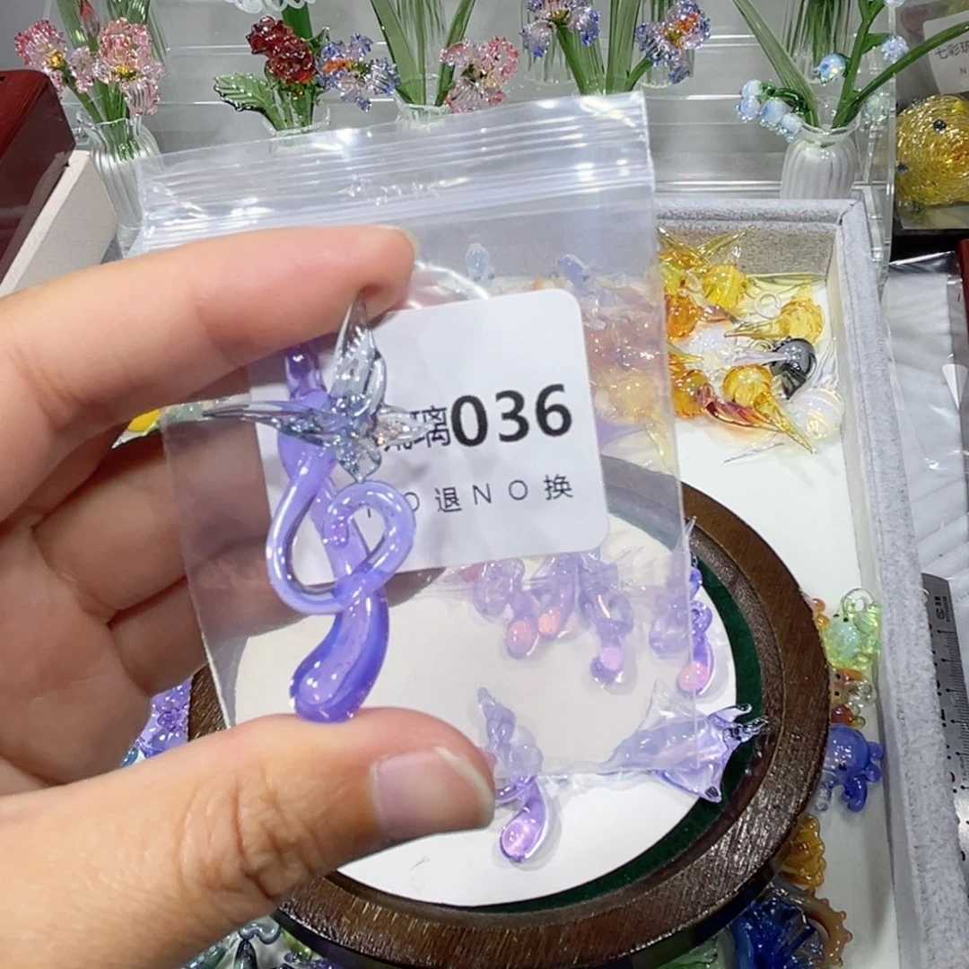 减***）吊坠（不含链）玻璃36音符一个
