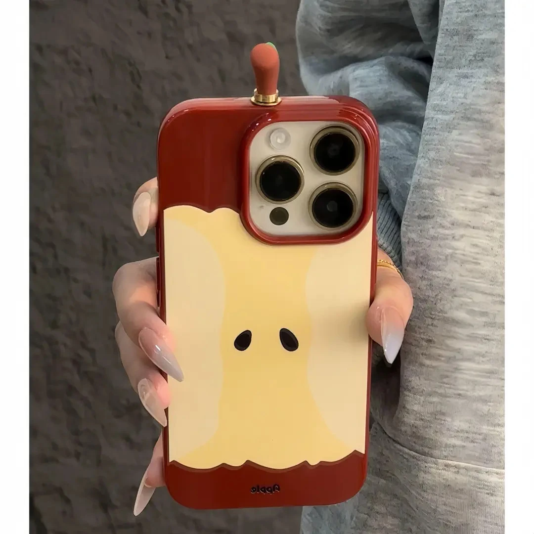 韩风个性苹果核适用iPhone16/15promax苹果14/13手机壳12软11女款