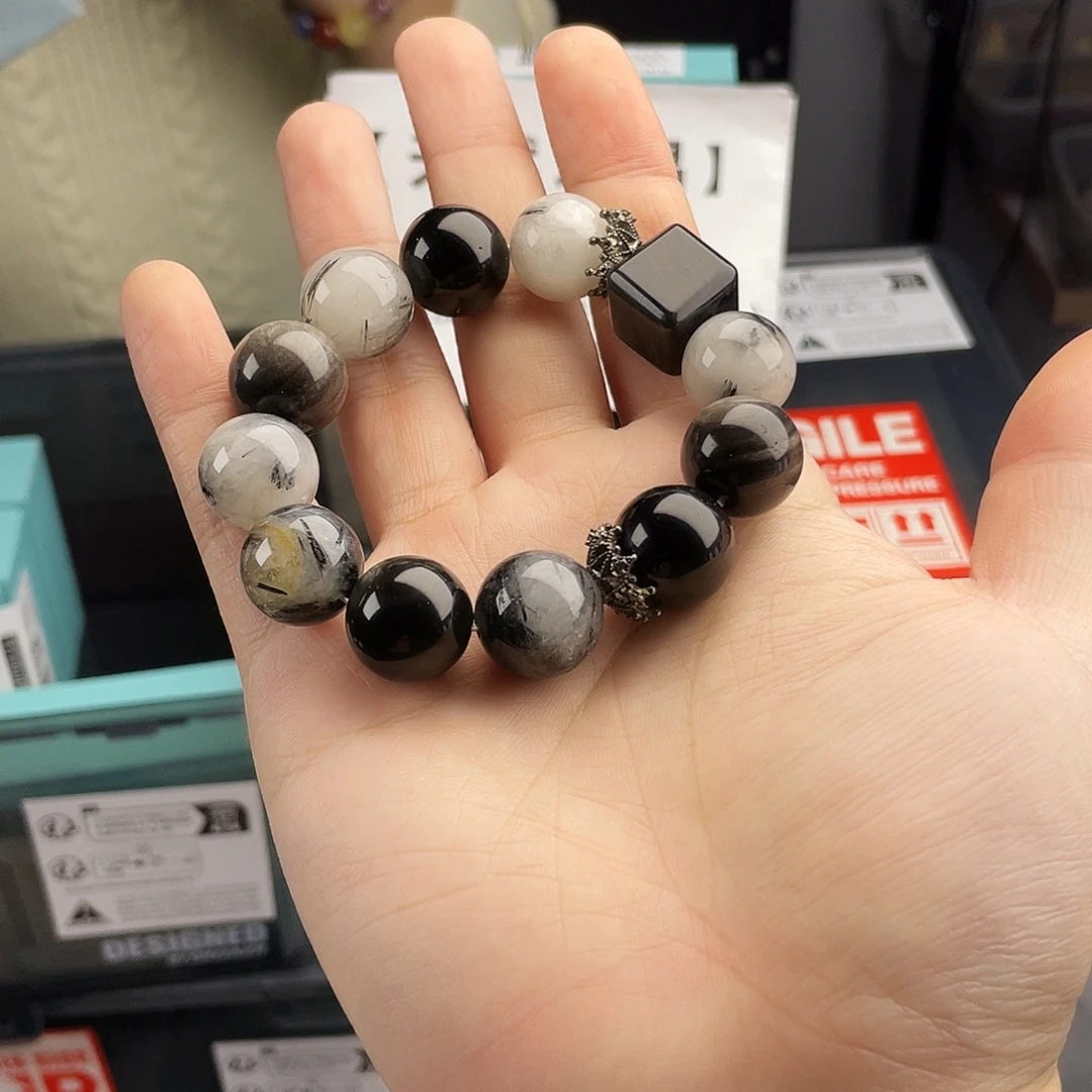 手串银S925镀金镶嵌水晶