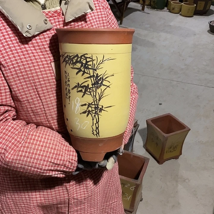 紫砂花盆紫砂花盆