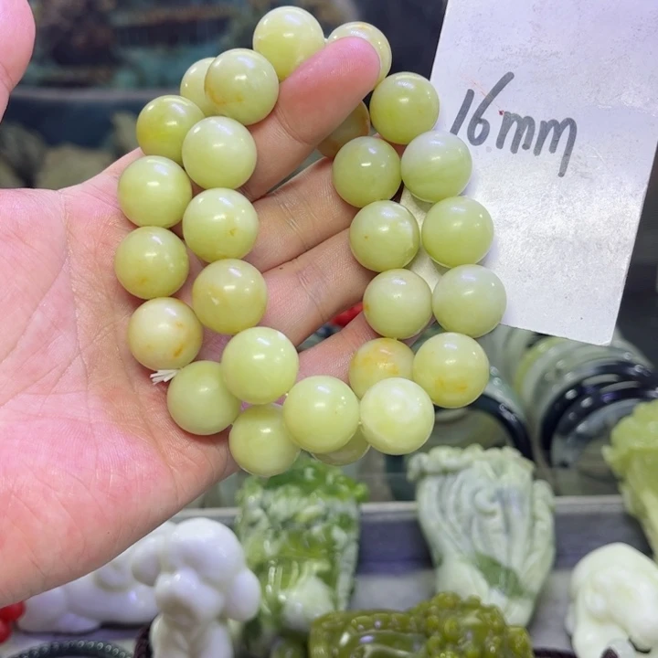 蛇纹石玉手串多样性发货未镶嵌