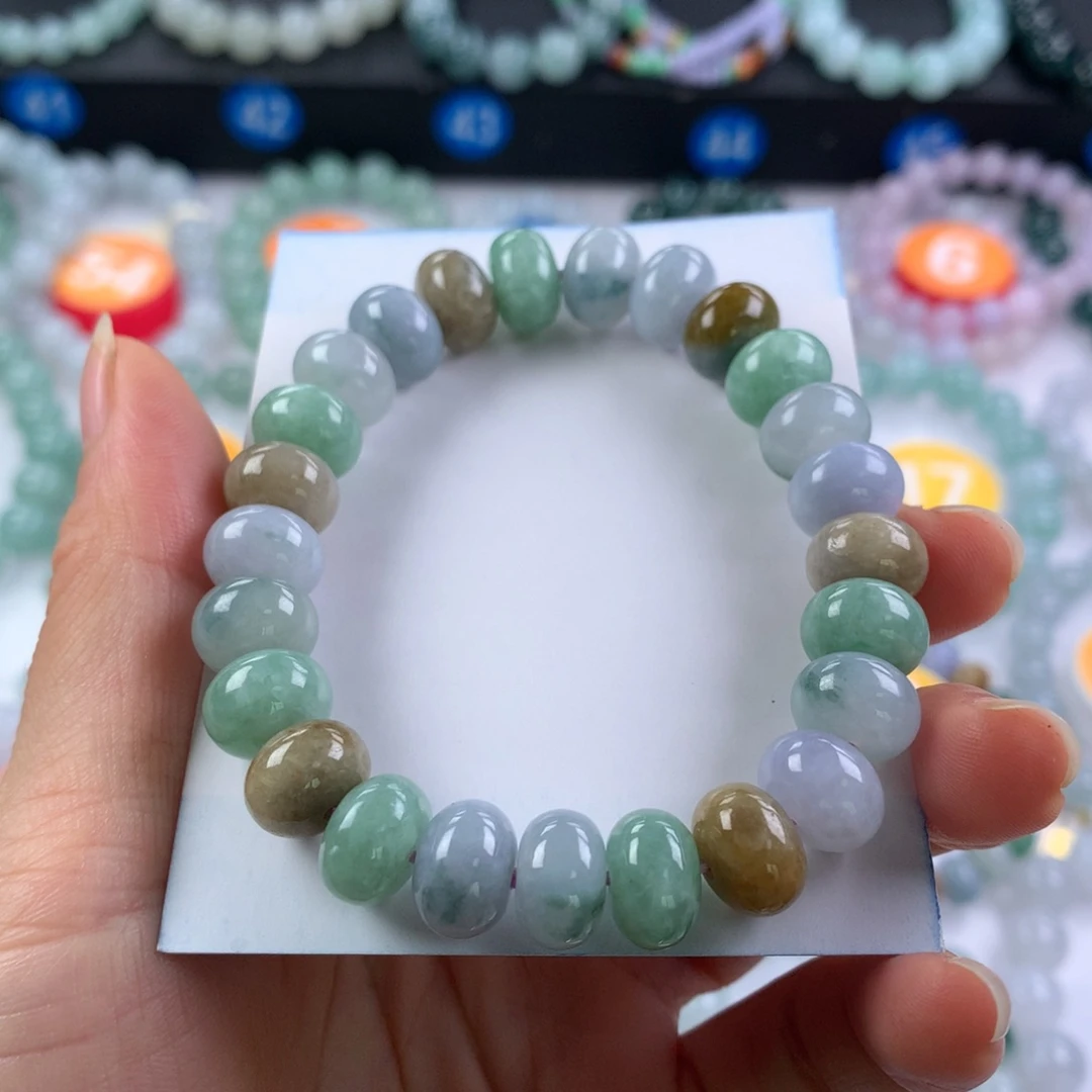 翡翠未镶嵌手链卡10.8