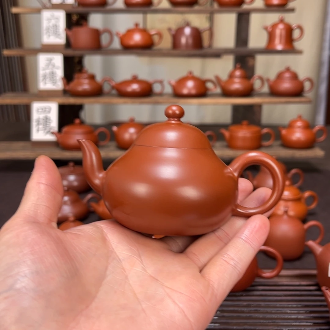 瞬***华茶壶紫砂精工梨壶130cc