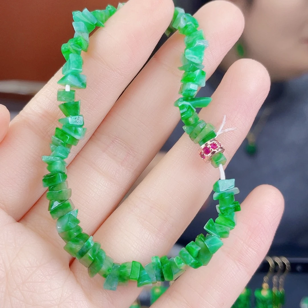 翡翠未镶嵌耳饰饰品