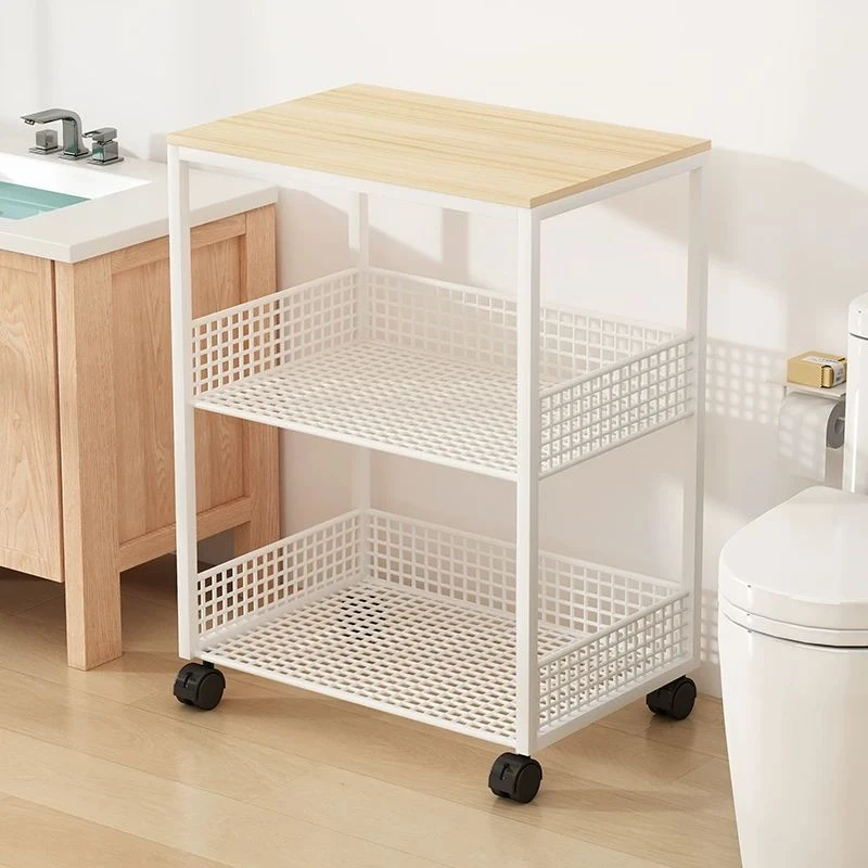 卫生间置物架浴室洗手间阳台洗衣机边收纳柜多层移动洗衣液收纳架