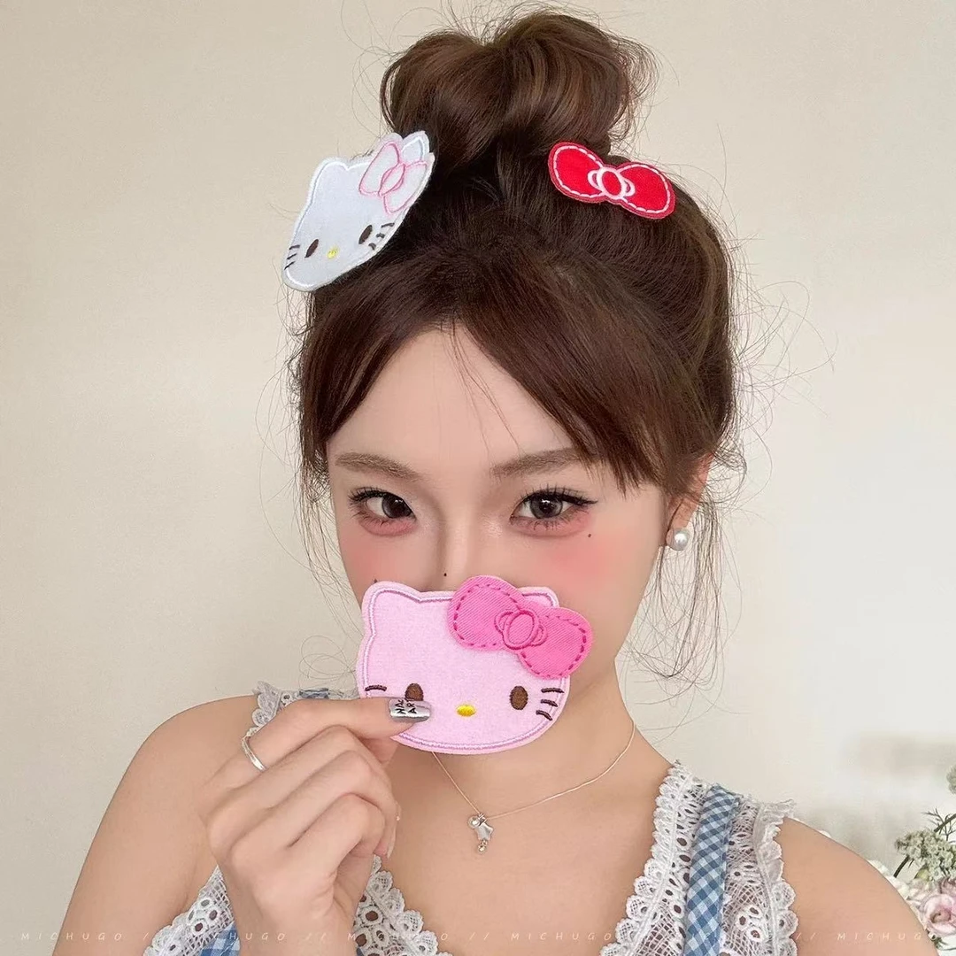 库洛米魔术贴女童碎发贴侧边刘海贴不伤发发卡发饰百搭甜美可爱风