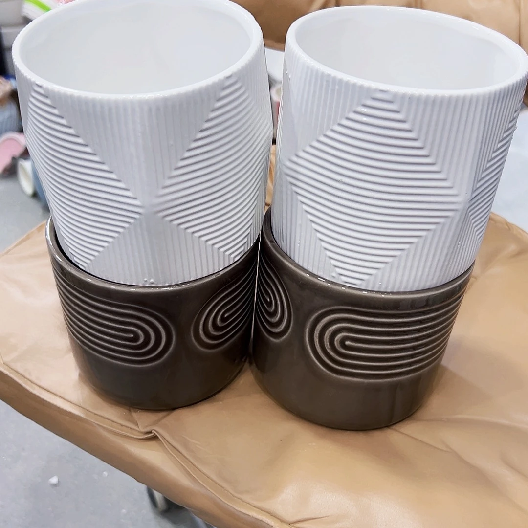 外贸尾单陶瓷花盆凑单10米包邮