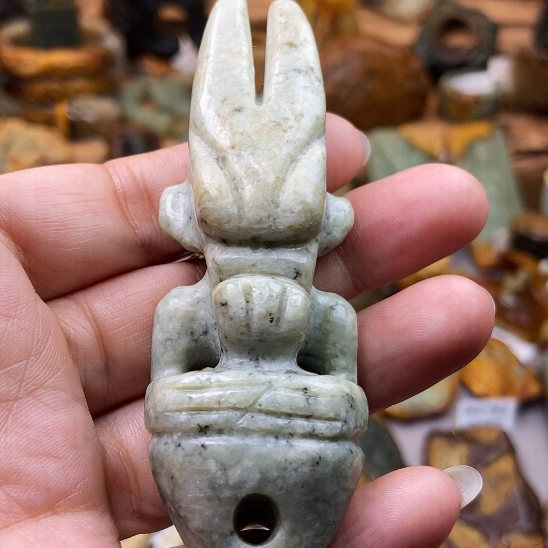 岫岩河磨玉（透闪石质玉）未镶嵌珠宝奇石