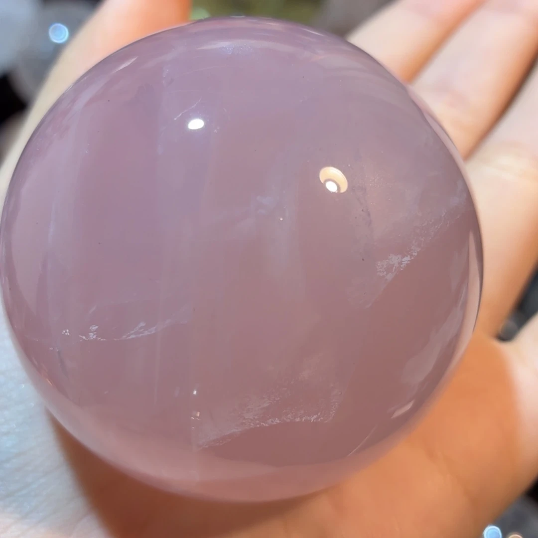 未镶嵌水晶珠宝半成品粉晶6cm十二芒星