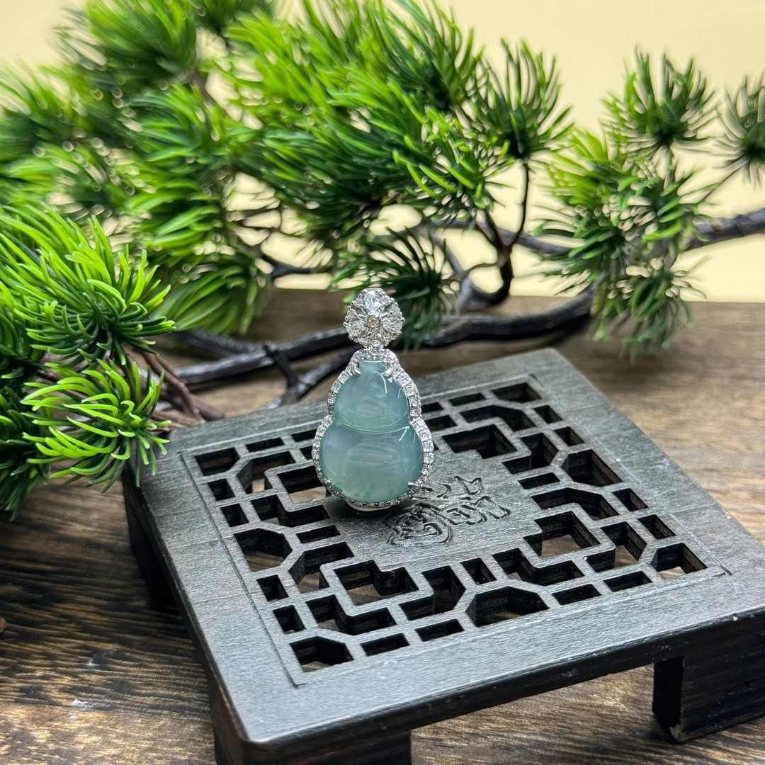 翡翠如意吊坠【小北质检】ZJH925Z3多样性发一