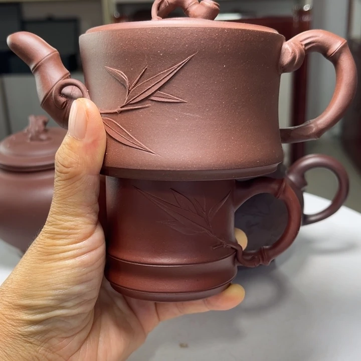 茶壶紫砂紫砂花茶